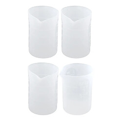 4 Pièce 250ml Tasse à Mesurer Silicone Moule Bricolage Bijoux échelle Résine Colle Outils