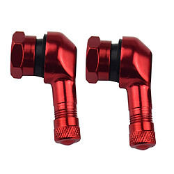 Acheter 2 Paire de Adaptateur Extension de Valve 90° Universel Accessoires de Modification pour Moto Vélo Noire et Rouge