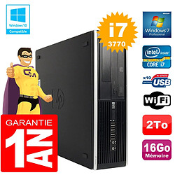 PC HP Compaq 8300 SFF Core I7-3770 Ram 16Go Disque 2 To Graveur DVD Wifi W7 - Occasion