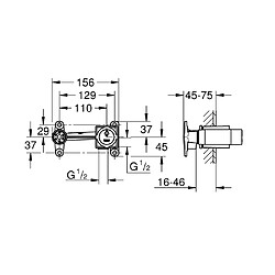 GROHE - Corps encastré pour mitigeur monocommande