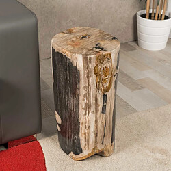 Wanda Collection Tabouret bois fossilisé 55cm