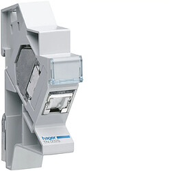 connecteur modulaire rj45 - catégorie 6 - stp - hager tn002s