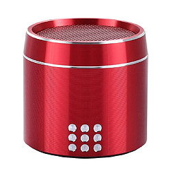 Yonis Mini Enceinte Bluetooth Puissante Avec LED Mini Enceinte Bluetooth Puissante Avec Micro Et LED Autonomie 4h Facile À Transporter Rouge YONIS