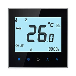 Wewoo Thermomètre noir 3A Type de chauffage de l'eau de charge Touch LCD Digital WiFi thermostat de la salle, Affichage Horloge / Température / Périodes / Temps / Semaine / Chaleur etc.