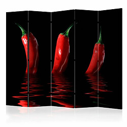 Paris Prix Paravent 5 Volets Chili Pepper 172x225cm