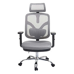 Avis Mendler Chaise de bureau HWC-J92, chaise de bureau, ergonomique, appui-lordose réglable et accoudoir ~ gris