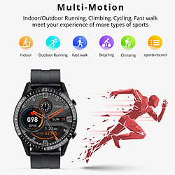 Avis Universal Smartwatch Téléphone Écran tactile complet Sport Montre de fitness Étanche Connexion Bluetooth IOS Smartwatch Hommes | Smartwatches (silicone noir)