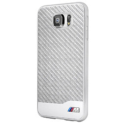 BMHCS6MDCS Coque Ferrari aspect Carbone gris pour Galaxy S6 