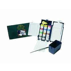 Winsor & Newton Artists' Field Box Mini coffret aquarelle 12 aquarelles en 1/2 godet (Import Royaume Uni)