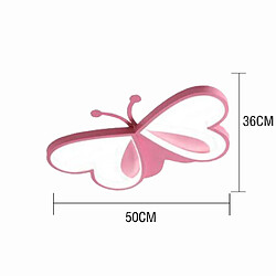 Universal Plafonnier 50cm 36W Nordic chambre d'enfant lampe de chambre à LED plafonnier infini lumière rose dessin animé papillon chambre à coucher lumière AC85-265V plafonnier