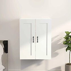 Maison Chic Armoire murale suspendue,Meuble de Rangement pour salon,cuisine Blanc 69,5x32,5x90 cm -MN72292