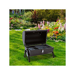 Habitat Et Jardin Barbecue charbon portable Captain - 42 x 27 x 43 cm - Noir