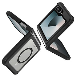 Force Case Coque MagSafe pour Samsung Galaxy Z Flip 6 Anti-chute 3m Finition Mate Noir