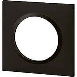 plaque legrand dooxie - 1 poste - noir velours - carrée - legrand 600861