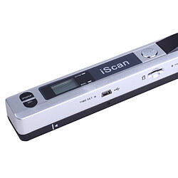 Wewoo Scanner portable argent portatif de HandHeld de document mobile d'iScan01 avec l'affichage à LED, capteur d'image de contact d'A4, appui 900DPI / 600DPI / 300DPI / PDF / JPG / TF