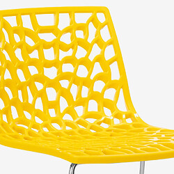 Tabouret de bar de cuisine Grand Soleil 74 cm design Spider Slitta, Couleur: Jaune pas cher