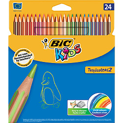 BIC KIDS Crayons de couleur Tropicolors, étui en carton ()