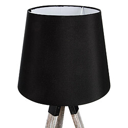 Atmosphera, Createur D'Interieur Lampe en bois trépied Runo - H. 58 cm - Noir