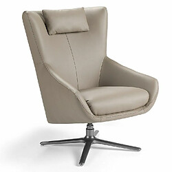 Angel Cerda Fauteuil pivotant en similicuir