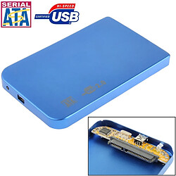 Boîtier Pour Disque Dur Externe Étui Windows Mac Os 2.5 Pouces Sata USB 2.0 Bleu YONIS