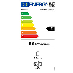 Réfrigérateur 1 porte intégrable à glissière 142l - LRB2AE88S - ELECTROLUX