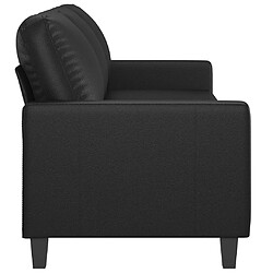 Acheter Maison Chic Canapé à 3 places,Canapé droit,Sofa de Salon,Banquette Noir 180 cm Similicuir -GKD244029