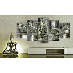 Decoshop26 Tableaux en verre acrylique décoration murale motif Bouddha d'émeraude 100x50 cm TVA110162