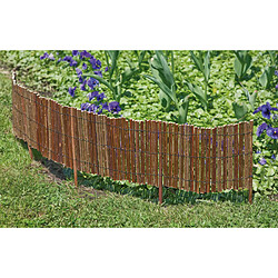 Windhager Bordure décorative en osier à dérouler L. 100x l.25 cm marron