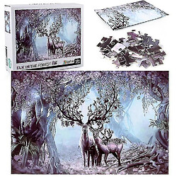 Acheter Universal 1000 élans dans le puzzle de la forêt DIY Puzzle Jouets Assemblage Images Déco