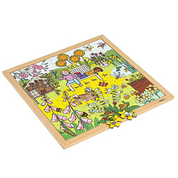 Educo Puzzle en Bois - Nature et climat Puzzle- jardin insectes - jeu Montessori 