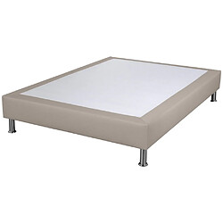 Ebac Sommier déco SP18 + pieds - Sahara 160x200 - 13 lattes - H.18 cm - Made in France