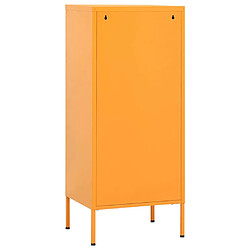 Acheter vidaXL Armoire de rangement Jaune moutarde 42,5x35x101,5 cm Acier