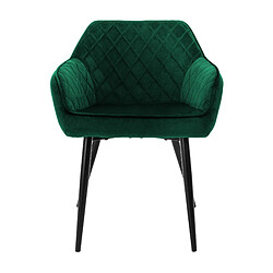 ML-Design Lot de 8x chaises de salle à manger rembourré en velours fauteuils salon vert