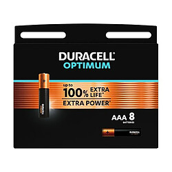 Pile Alcaline AAA - LR03 Duracell Optimum - Blister de 8