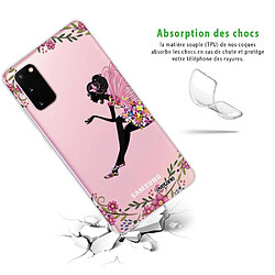 Avis Coque Samsung Galaxy S20 360 intégrale transparente Fée Fleurale Ecriture Tendance Design Evetane.