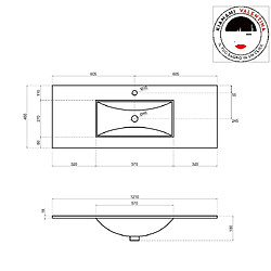 Avis Kiamami Valentina MEUBLE DE SALLE DE BAIN 120 CM EN CHÊNE WELL SUSPENDU | SOLE