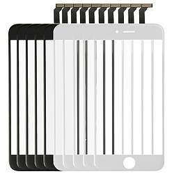 Wewoo Pour iPhone 6 Lentille extérieure blanc en verre de l'écran avant + Câble flexible Flex Cable 5 PCS Noir + 5 PCS pièce détachée 2 en 1