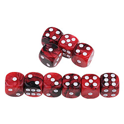 20pcs Dés à Jouer 6 Faces en Acrylique Dice D6 TRPG 16mm pour Jeux de Société pas cher