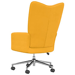 Acheter Maison Chic Chaise de relaxation | Fauteuil relax Jaune moutarde Velours -GKD58001