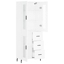 Acheter Maison Chic Buffet,Meuble de Rangement,commode pour salon,Cuisine Blanc 69,5x34x180 cm Bois d'ingénierie -MN66777