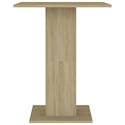 Acheter vidaXL Table de bistro Chêne sonoma 60x60x75 cm Bois d'ingénierie