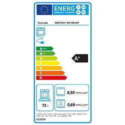 Four intégrable multifonction 72l 60cm pyrolyse blanc - COE7P31V - ELECTROLUX