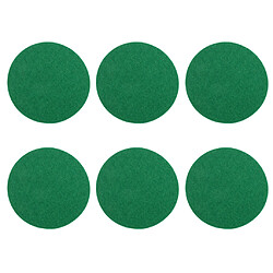 6 pièces air hockey table feutres poussoirs feutres de rechange tapis vert m poussettes de hockey sur coussin d'air