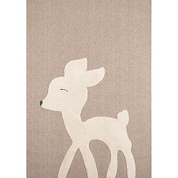 Jardindeco Tapis intérieur en polyester Fantine biche 170 x 120 cm. Tapis intérieur en polyester Fantine biche 170 x 120 cm