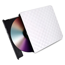 ARZOPA Graveur Lecteur de DVD externe USB 3.0 haute vitesse Lecteur de CD/DVD-RW - Blanc