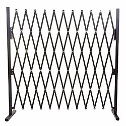 Mendler Grillage HWC-B34, grille protectrice télescopique, aluminium marron ~ hauteur 153cm, largeur 36-300cm