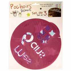 CMP KP5027 Pochoir Plastique Multicolore 24 x 23 x 2 cm 3 Pièces