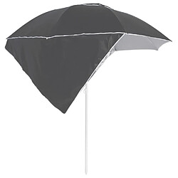 Avis Maison Chic Parasol Jardin | Parasol de plage avec parois latérales Anthracite 215 cm - GKD84597