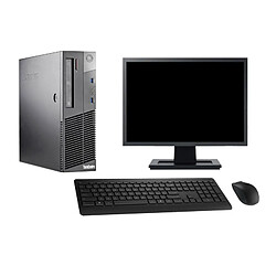 PC Lenovo M93p SFF Ecran 22" Intel i5-4570 RAM 16Go Disque 2To Windows 10 Wifi - Occasion