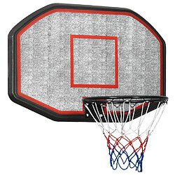 vidaXL Panneau de basket-ball Noir 109x71x3 cm Polyéthylène 